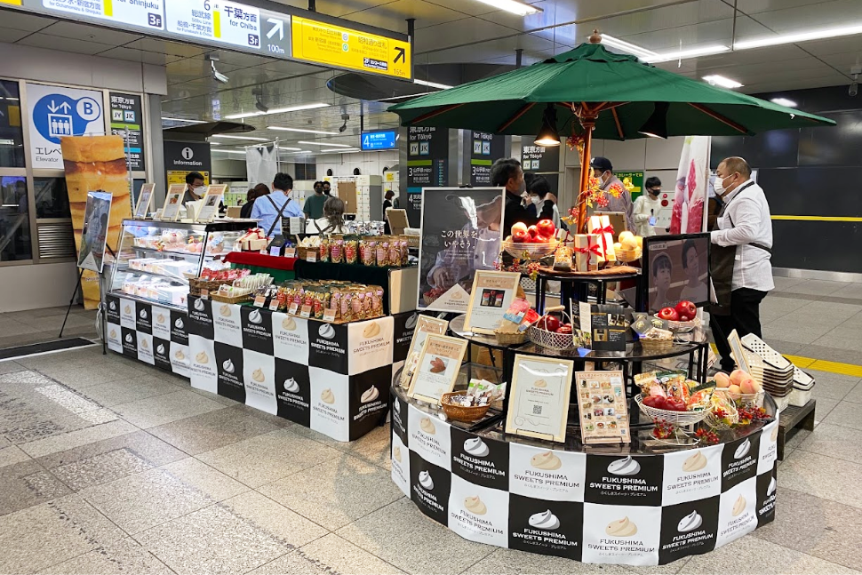 JR東日本の中型区画でエキナカラボの催事出店をするパターン