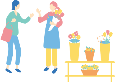 JR東日本のエキナカの催事出店場所検索イラスト